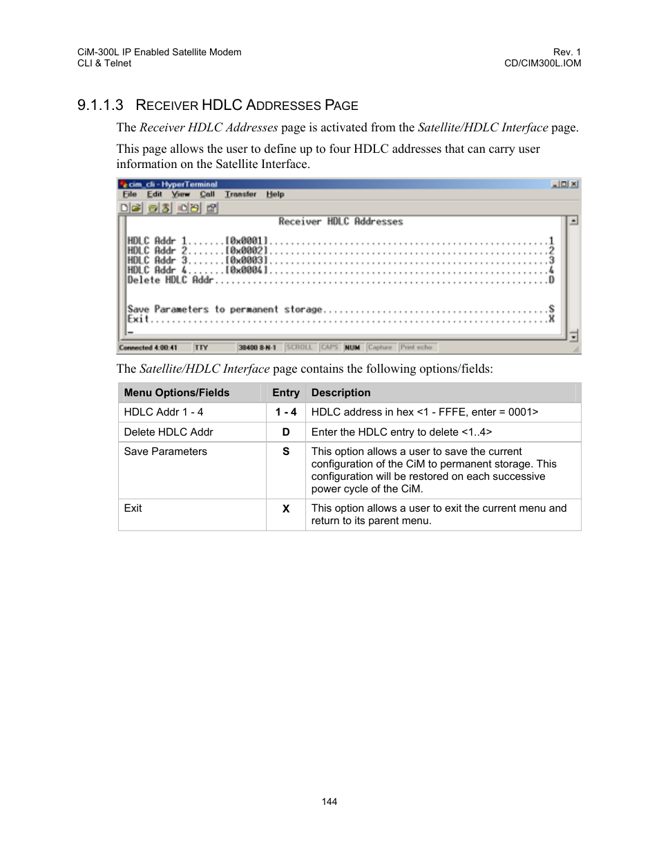 Hdlc a | Comtech EF Data CIM-300L User Manual | Page 170 / 512