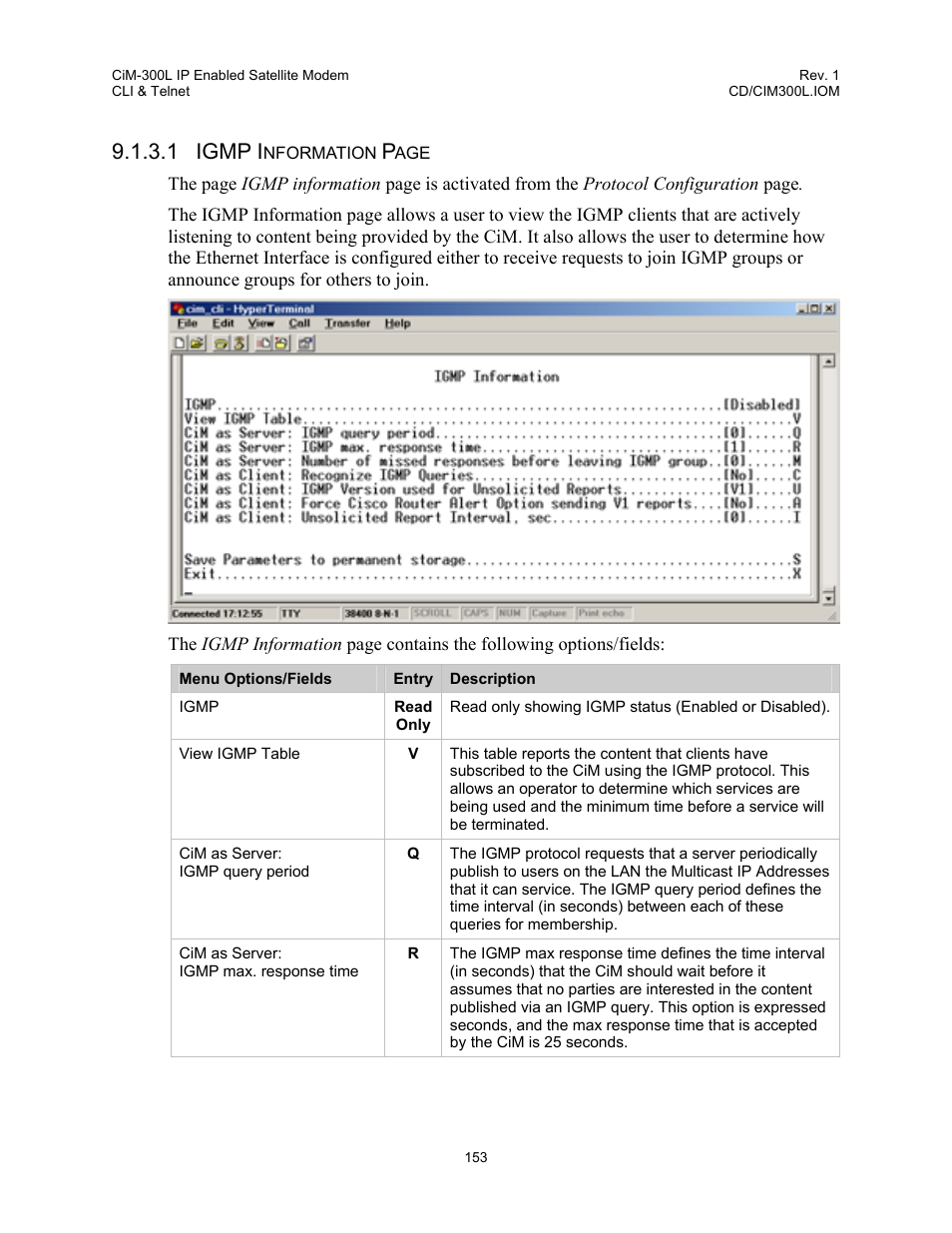 1 igmp i | Comtech EF Data CIM-300L User Manual | Page 179 / 512