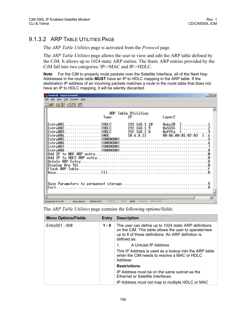 2 arp t | Comtech EF Data CIM-300L User Manual | Page 182 / 512