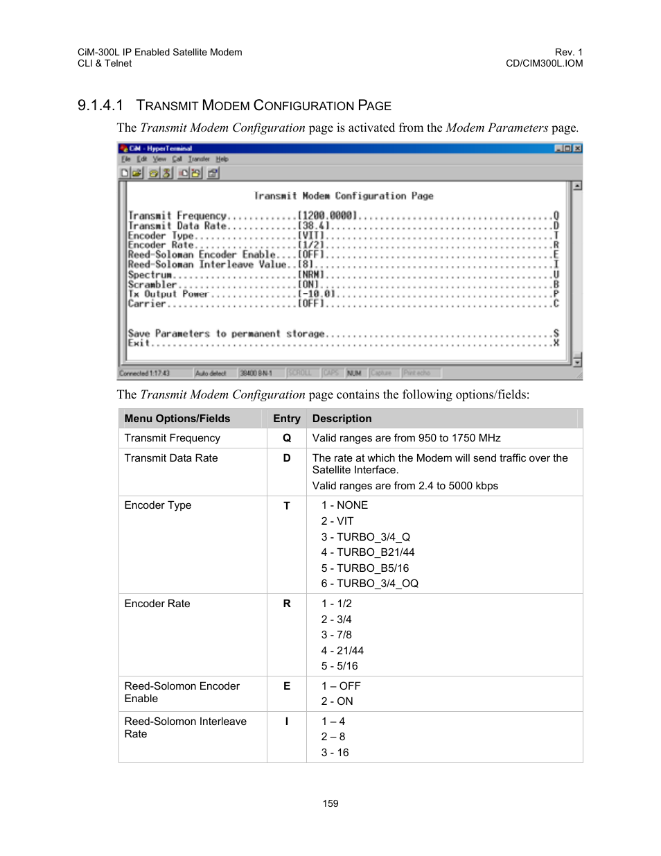 Comtech EF Data CIM-300L User Manual | Page 185 / 512