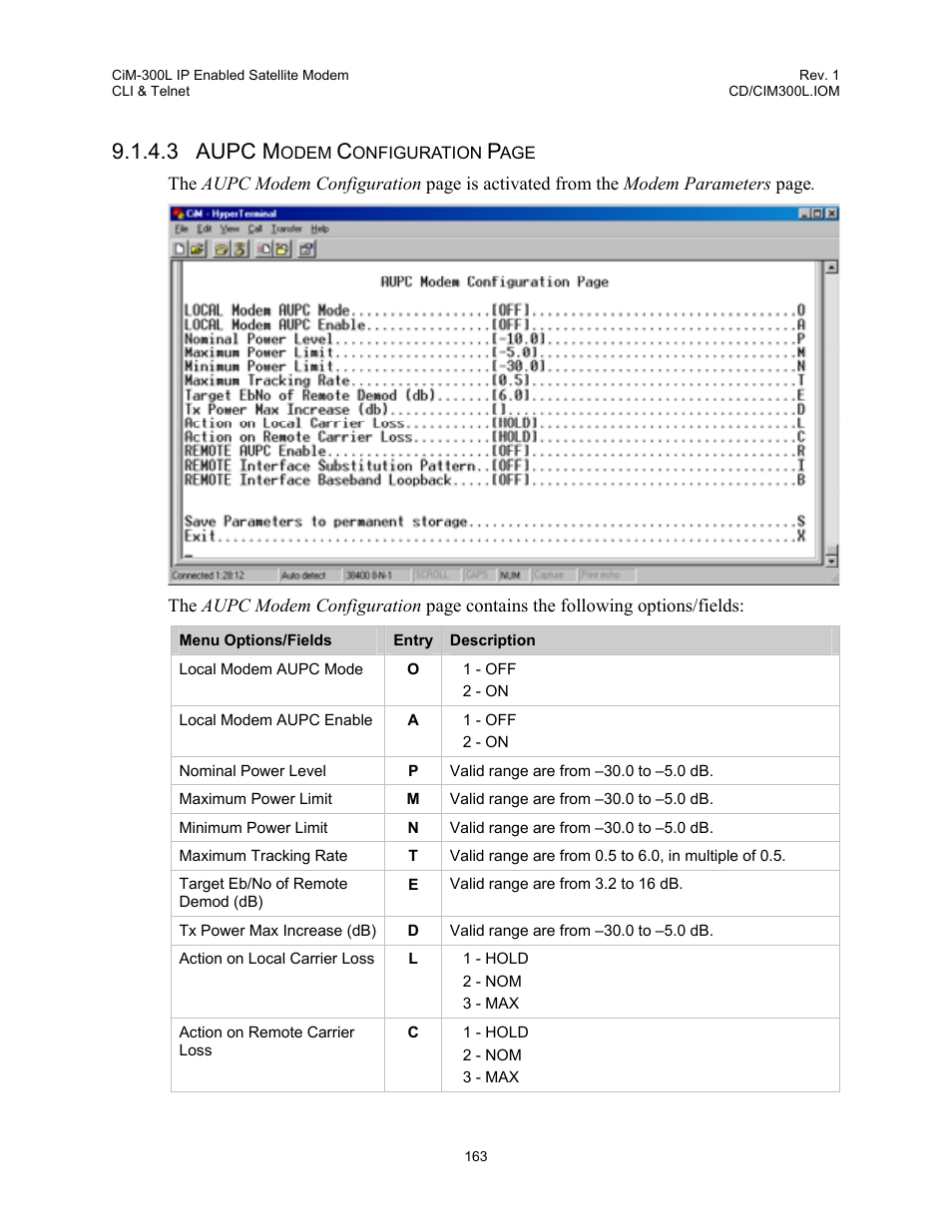 3 aupc m | Comtech EF Data CIM-300L User Manual | Page 189 / 512