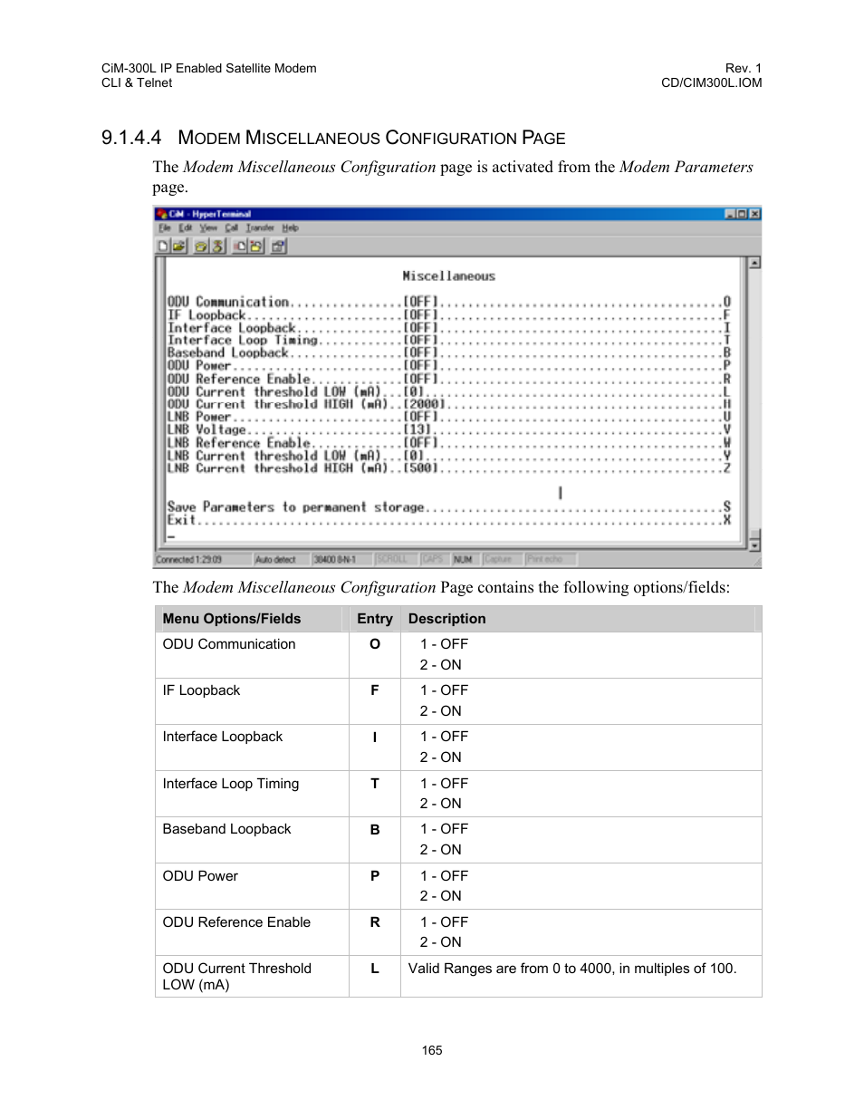 Comtech EF Data CIM-300L User Manual | Page 191 / 512