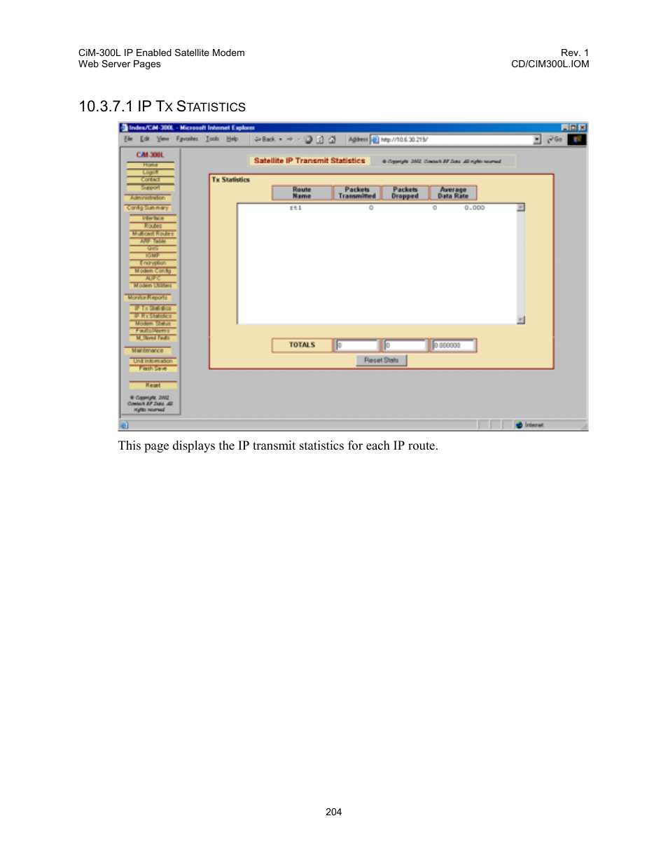 1 ip t | Comtech EF Data CIM-300L User Manual | Page 230 / 512