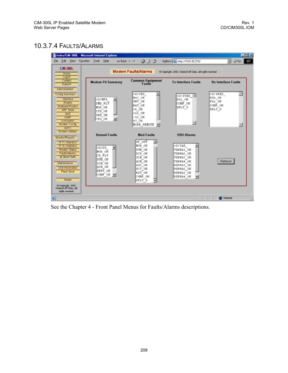 Comtech EF Data CIM-300L User Manual | Page 235 / 512