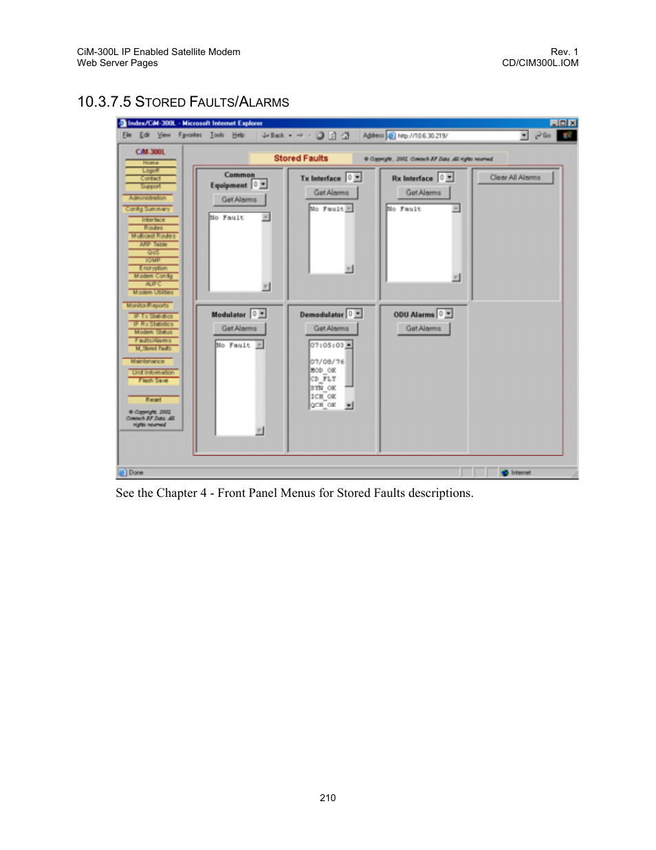 Comtech EF Data CIM-300L User Manual | Page 236 / 512