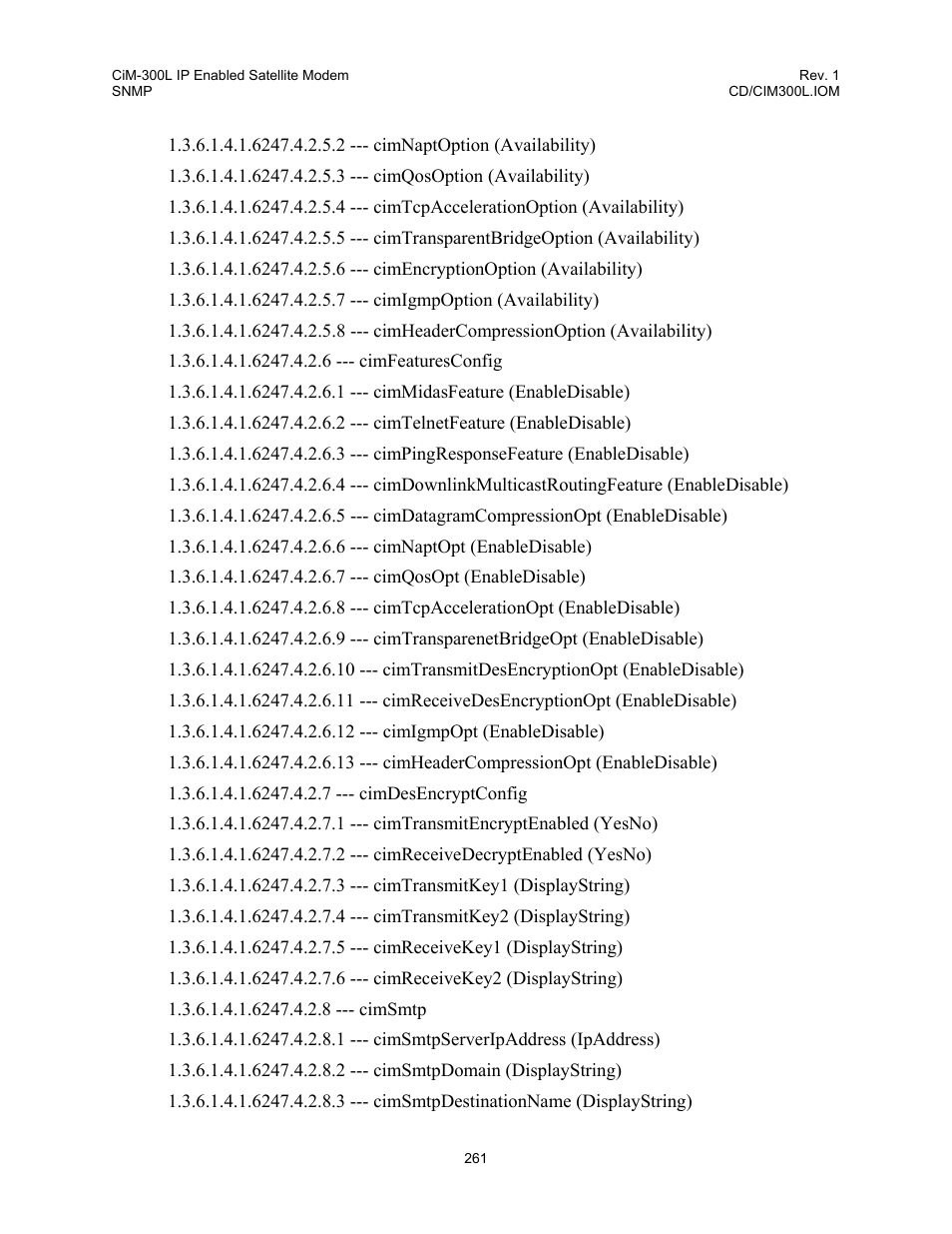 Comtech EF Data CIM-300L User Manual | Page 287 / 512