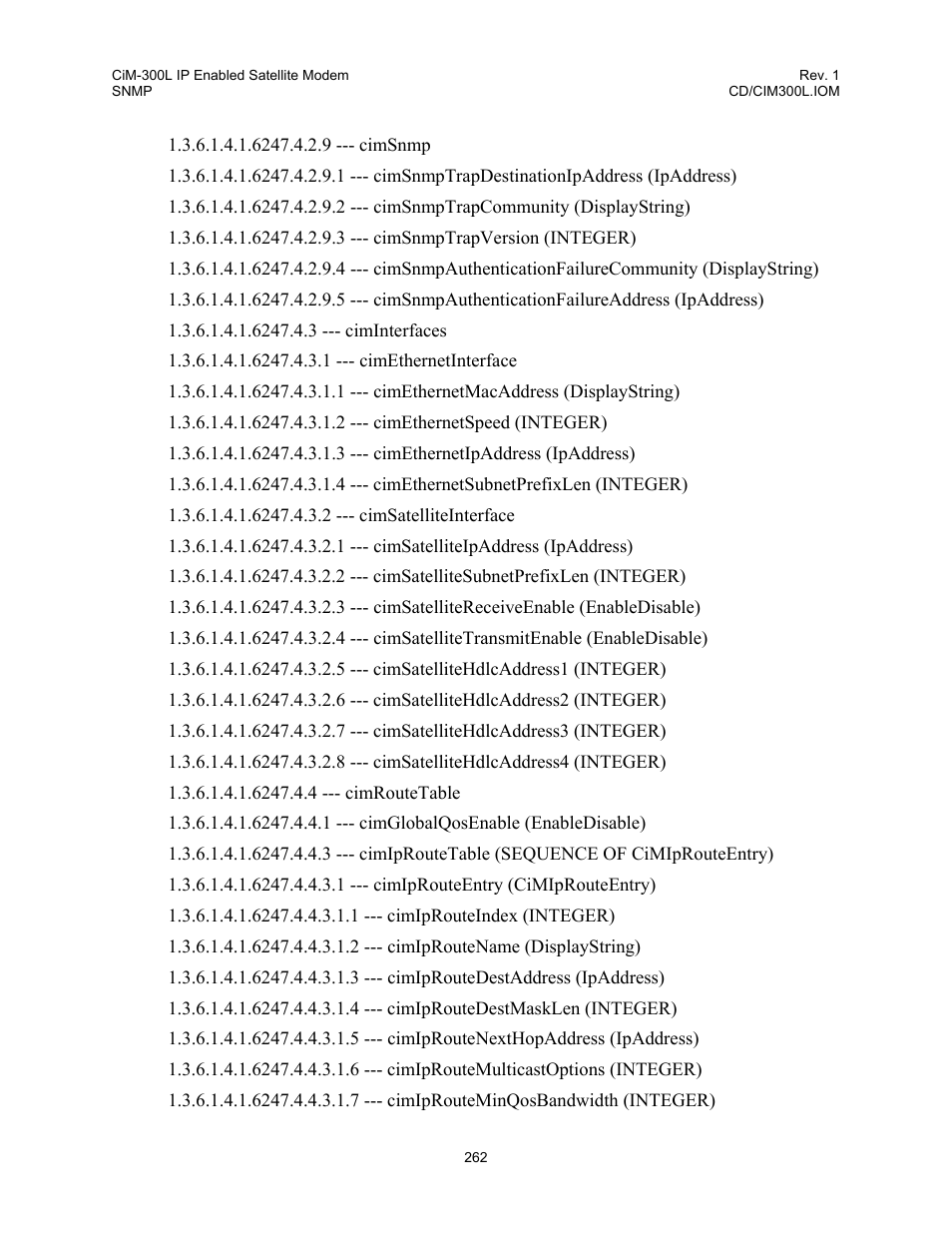 Comtech EF Data CIM-300L User Manual | Page 288 / 512