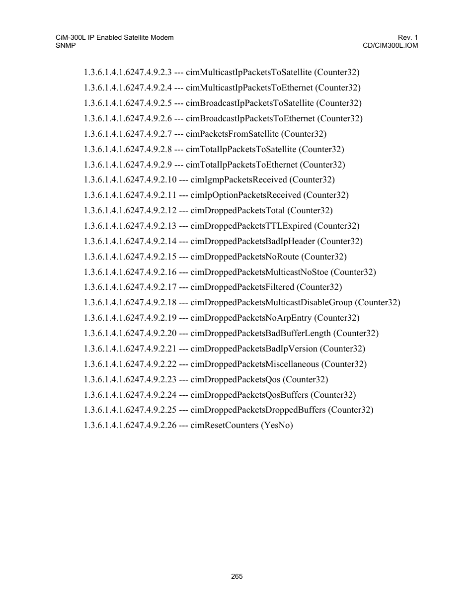 Comtech EF Data CIM-300L User Manual | Page 291 / 512