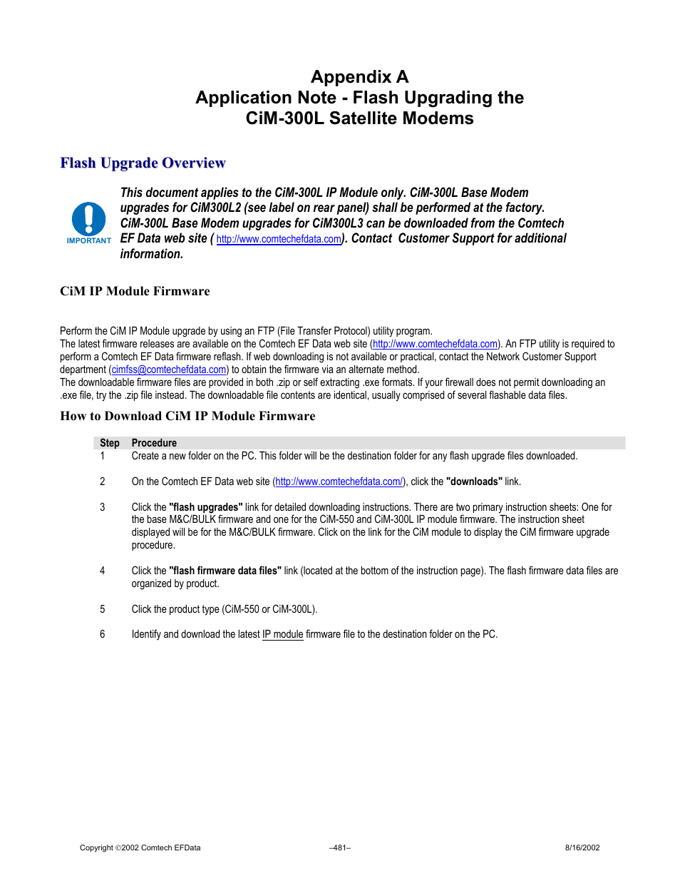 Comtech EF Data CIM-300L User Manual | Page 507 / 512