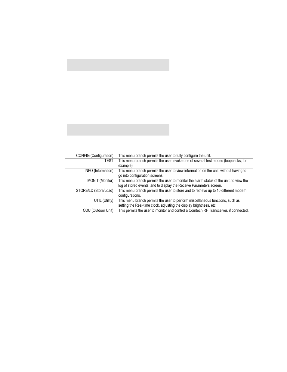 Opening screen, Select, 3 opening screen | 4 select | Comtech EF Data CDM-500 User Manual | Page 33 / 88