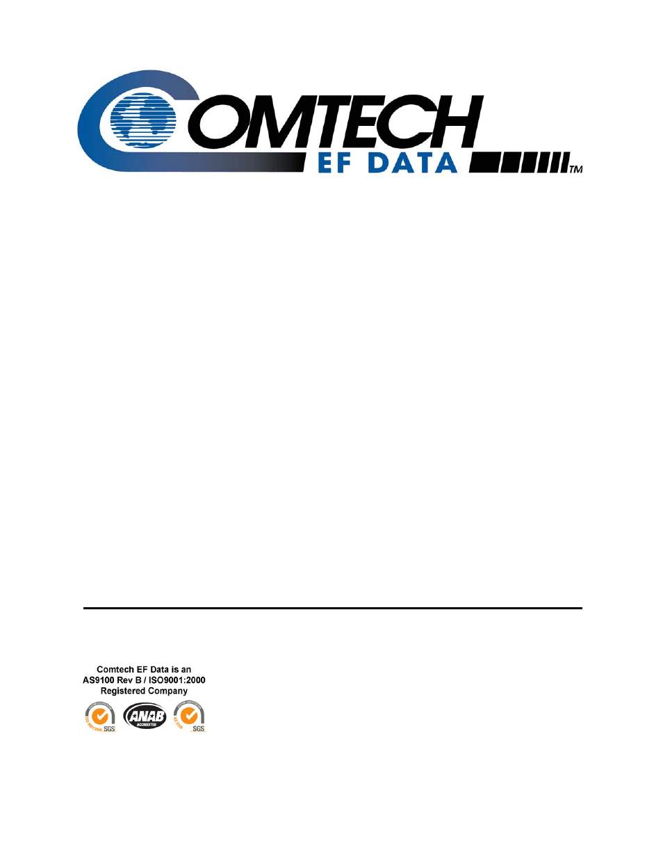 Comtech EF Data CDM-550T User Manual | 164 pages