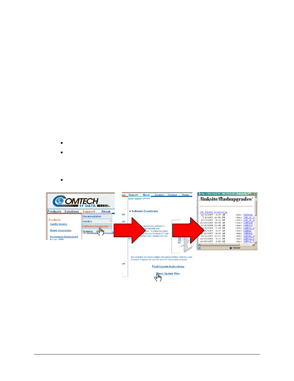 Chapter 13. flash upgrading | Comtech EF Data CDM-550T User Manual | Page 109 / 164