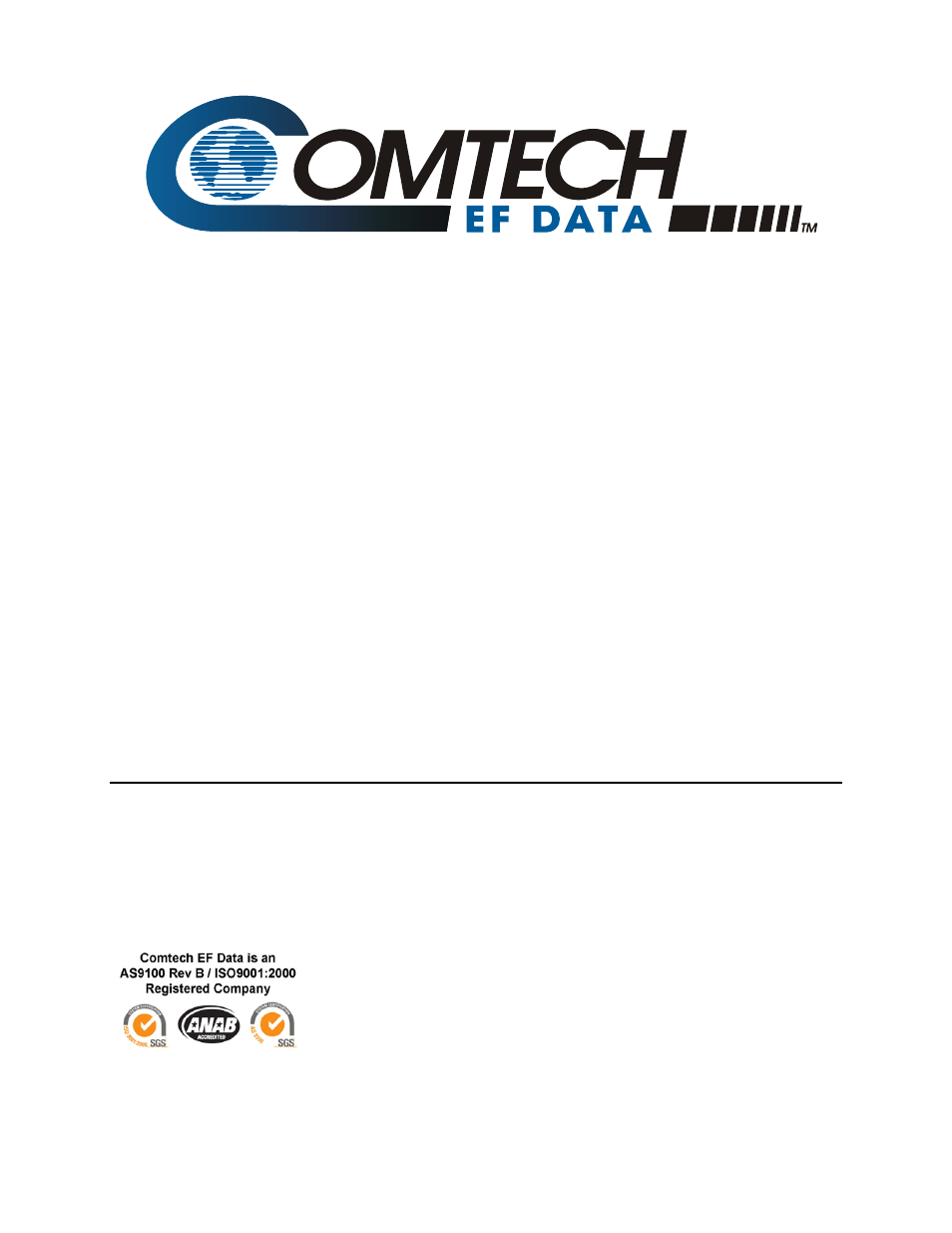 Cover - inside, Cdm-550t, Satellite modem installation and operation manual | Comtech EF Data CDM-550T User Manual | Page 3 / 164