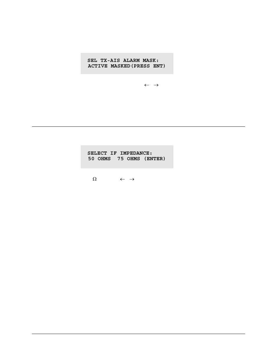 Config, mask) tx-ais, Config:) imped (if impedance) | Comtech EF Data CDM-550T User Manual | Page 60 / 164