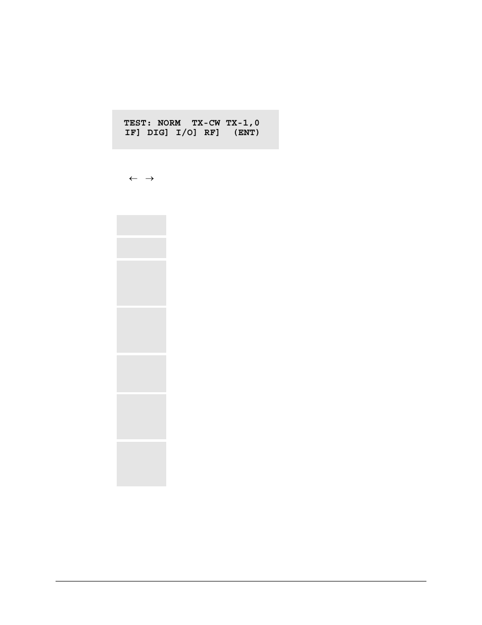 4 select: test | Comtech EF Data CDM-550T User Manual | Page 61 / 164