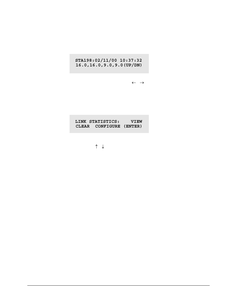 2 (monit:) stats (link statisics), Monit: stats) view | Comtech EF Data CDM-550T User Manual | Page 69 / 164