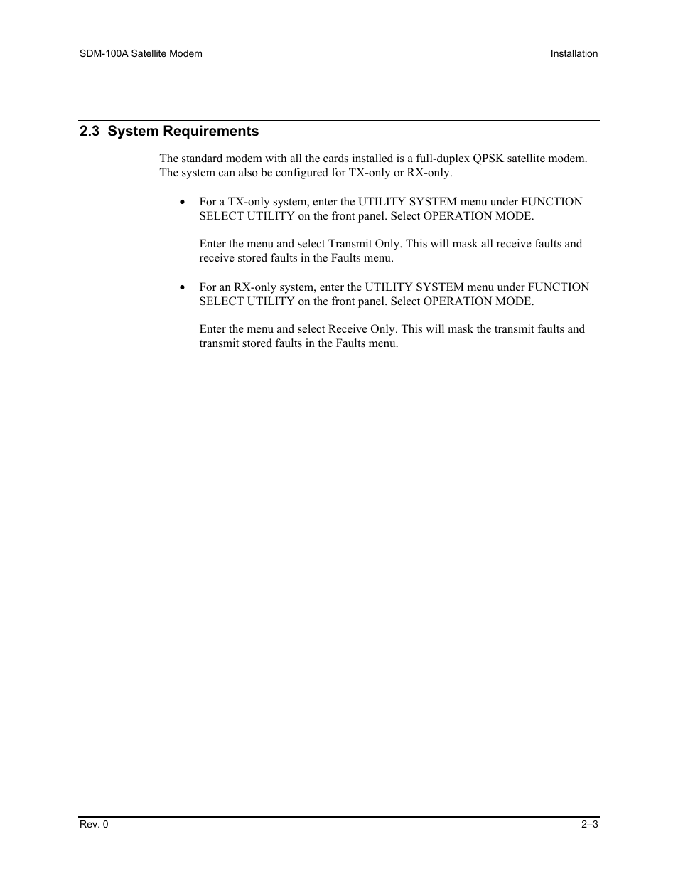 3 system requirements | Comtech EF Data SDM-100A User Manual | Page 29 / 212