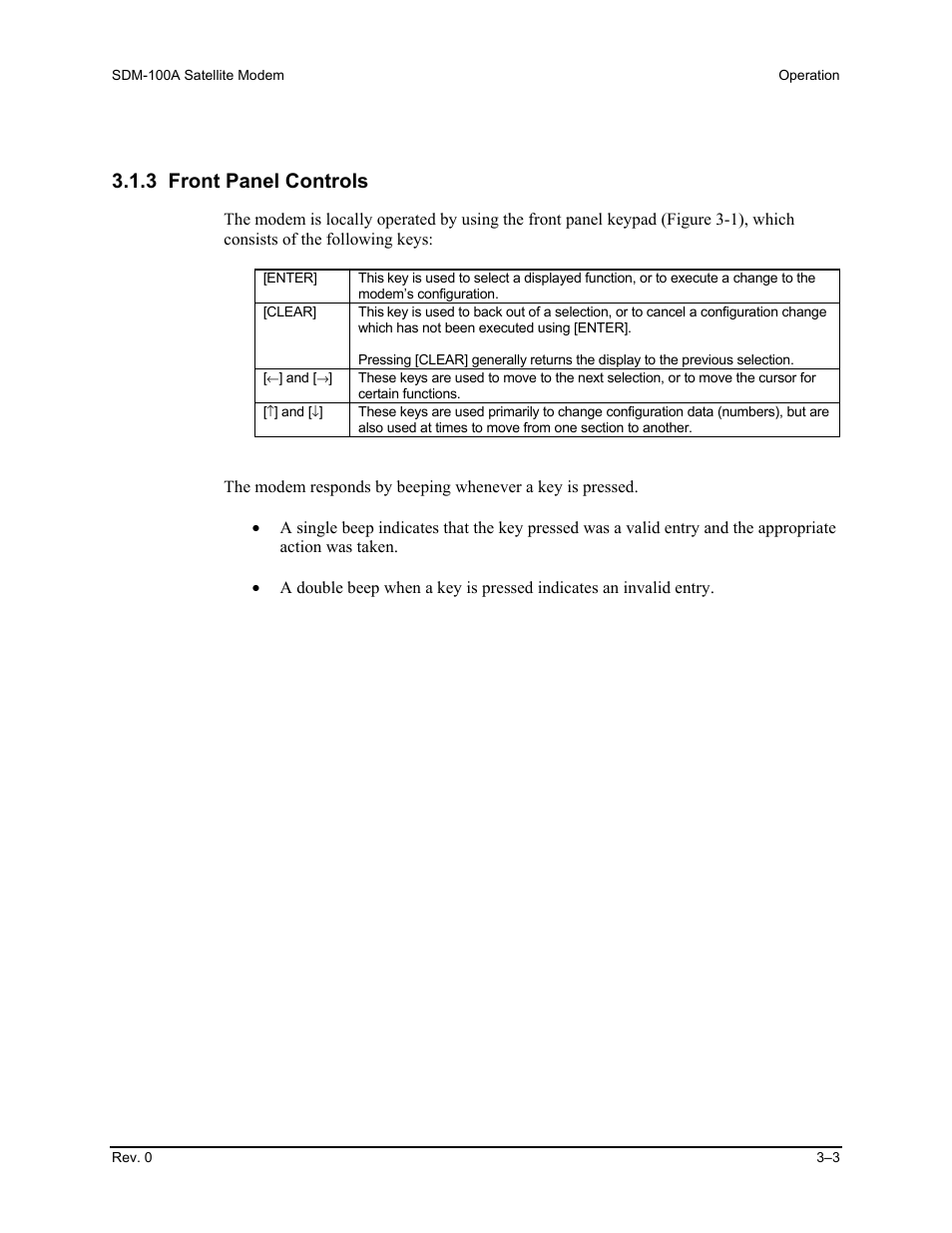 3 front panel controls | Comtech EF Data SDM-100A User Manual | Page 37 / 212