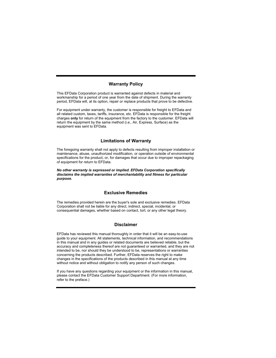 Comtech EF Data SDM-100A User Manual | Page 4 / 212