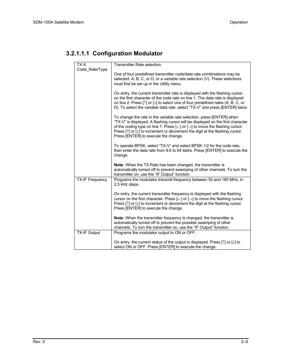 1 configuration modulator | Comtech EF Data SDM-100A User Manual | Page 43 / 212