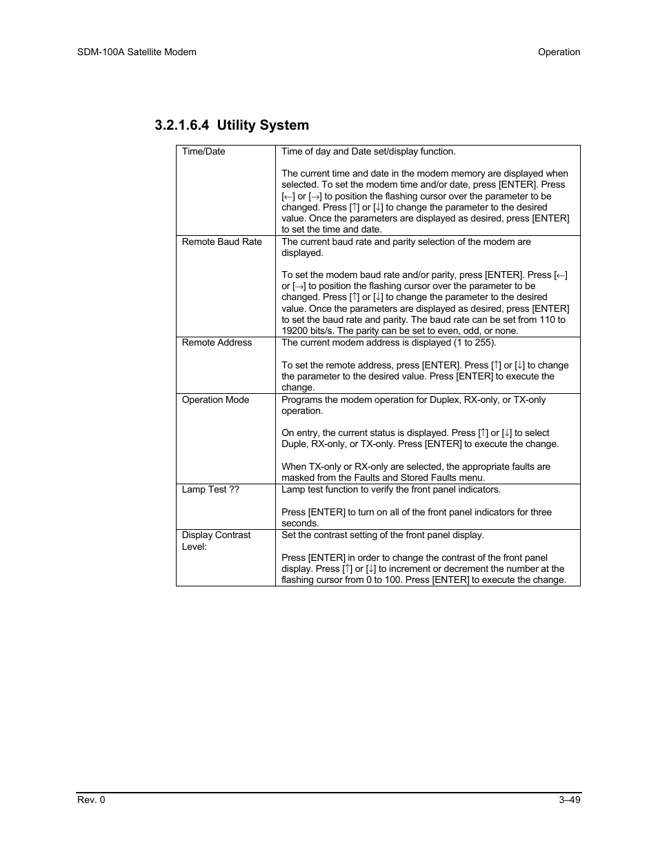 4 utility system | Comtech EF Data SDM-100A User Manual | Page 83 / 212