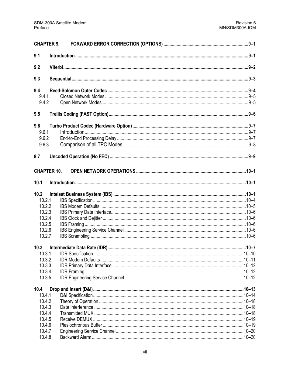 Comtech EF Data SDM-300A User Manual | Page 11 / 470