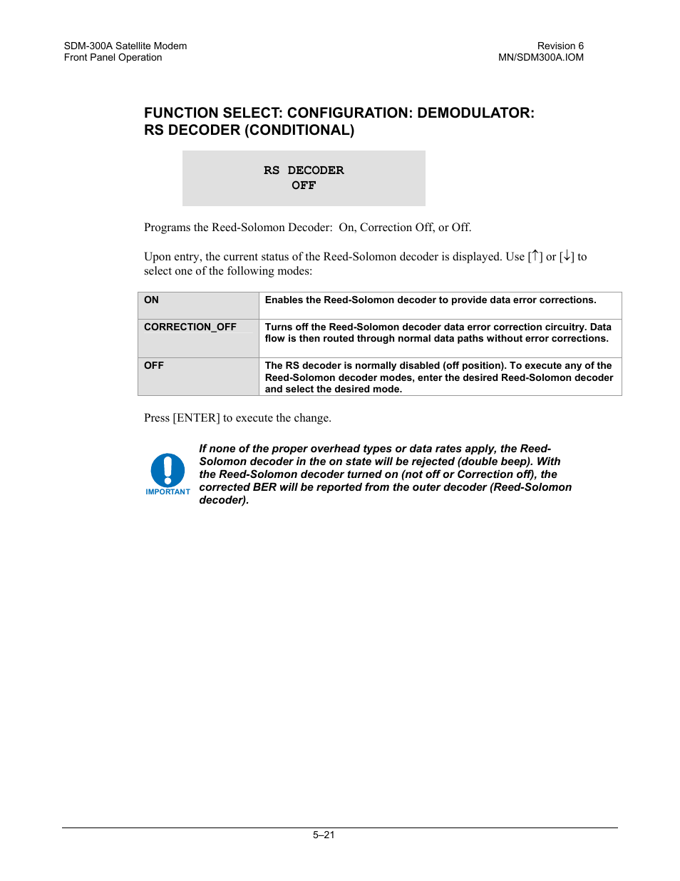 Comtech EF Data SDM-300A User Manual | Page 115 / 470
