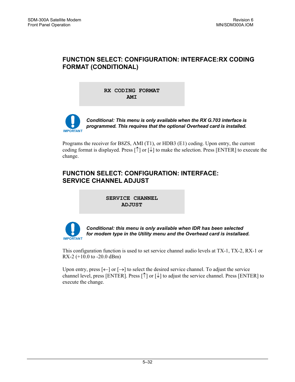Comtech EF Data SDM-300A User Manual | Page 126 / 470