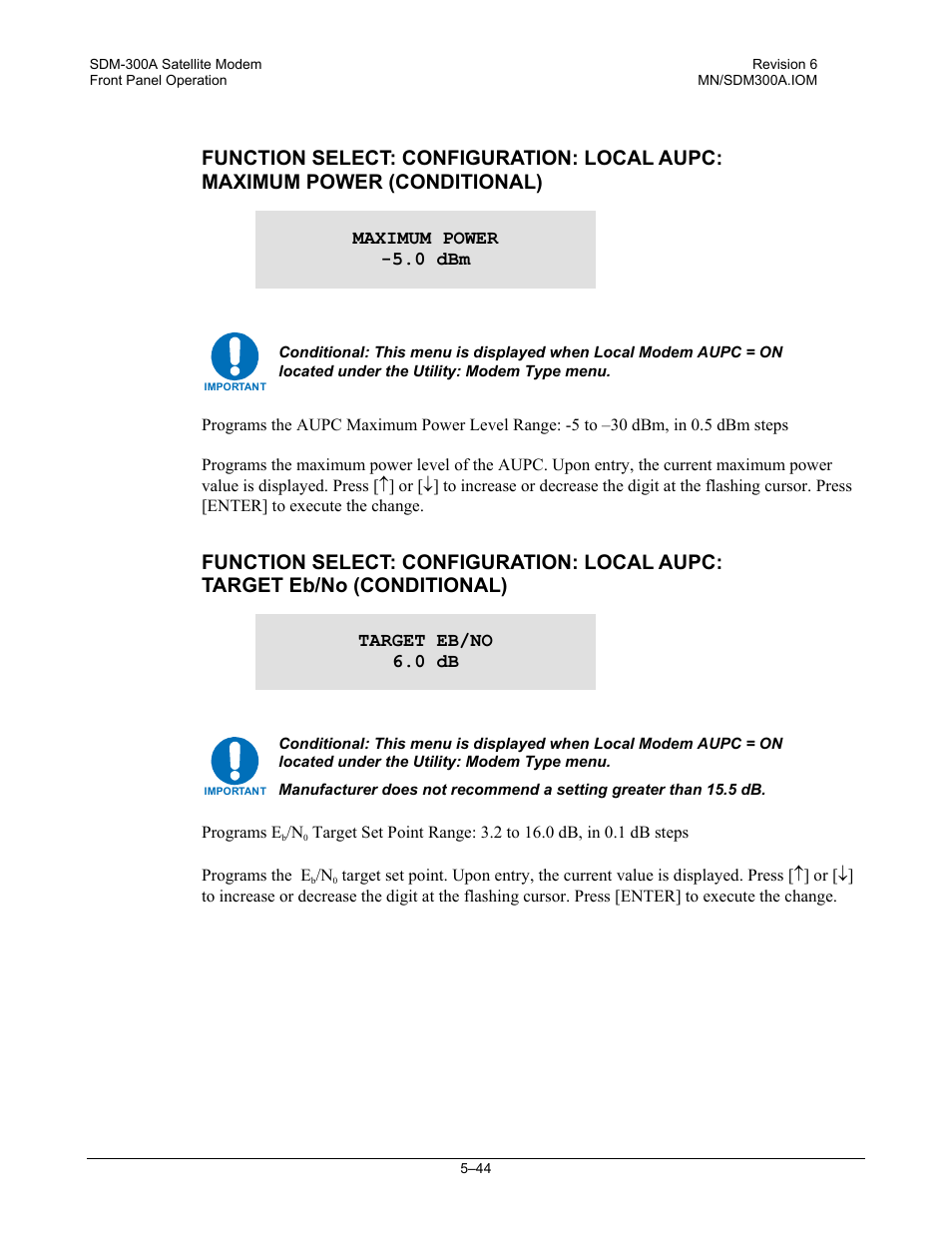 Comtech EF Data SDM-300A User Manual | Page 138 / 470