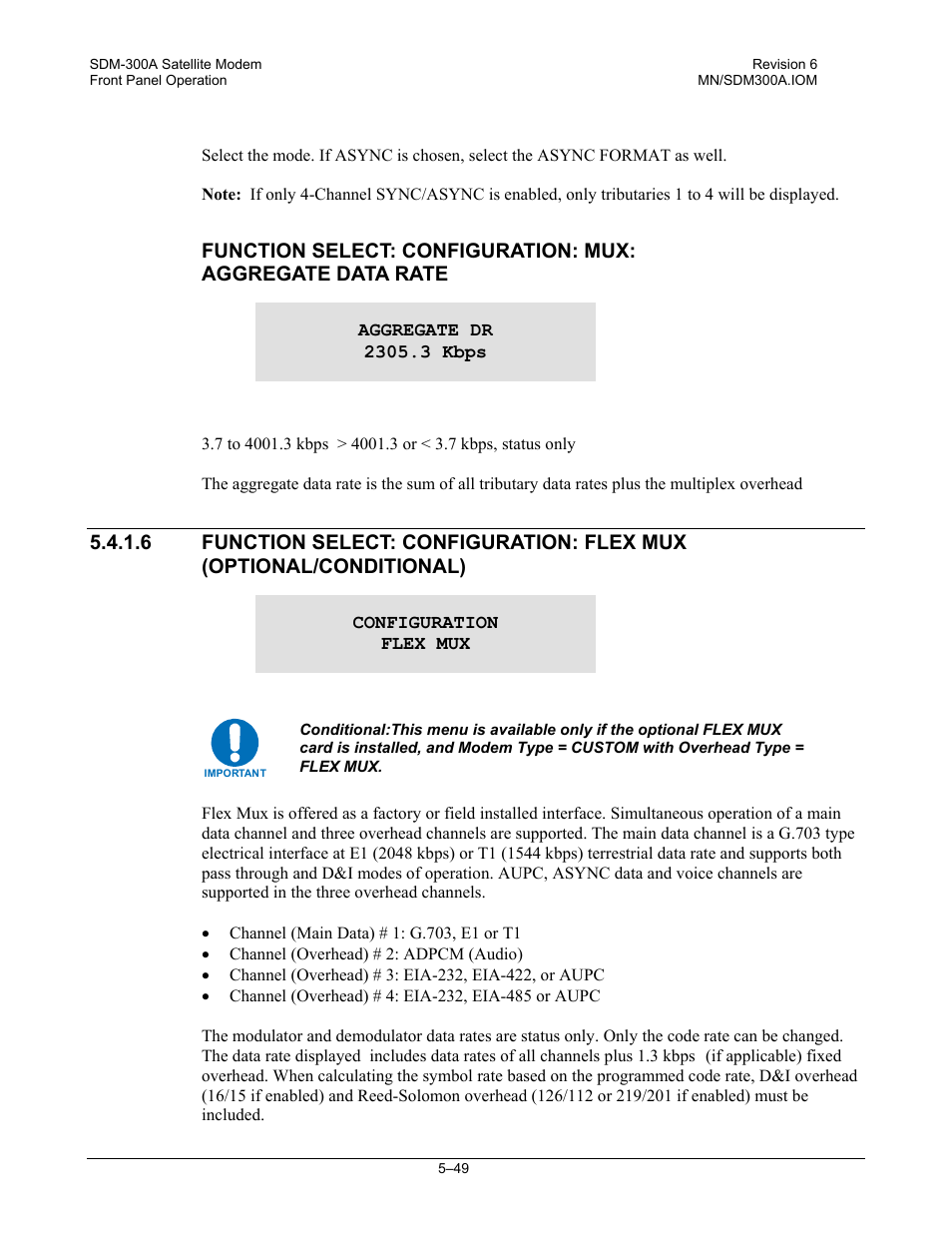 Comtech EF Data SDM-300A User Manual | Page 143 / 470