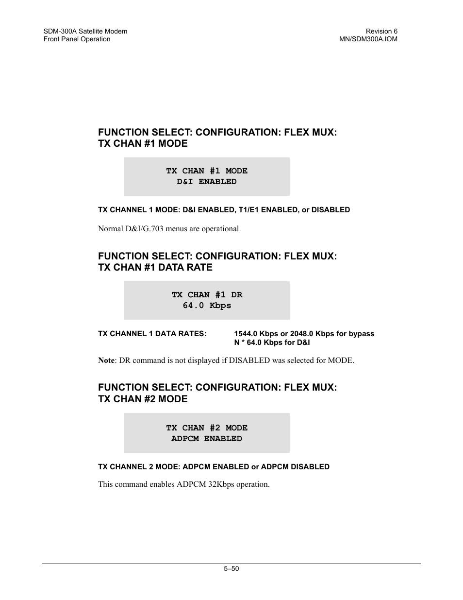 Comtech EF Data SDM-300A User Manual | Page 144 / 470