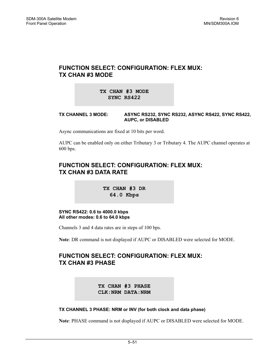 Comtech EF Data SDM-300A User Manual | Page 145 / 470