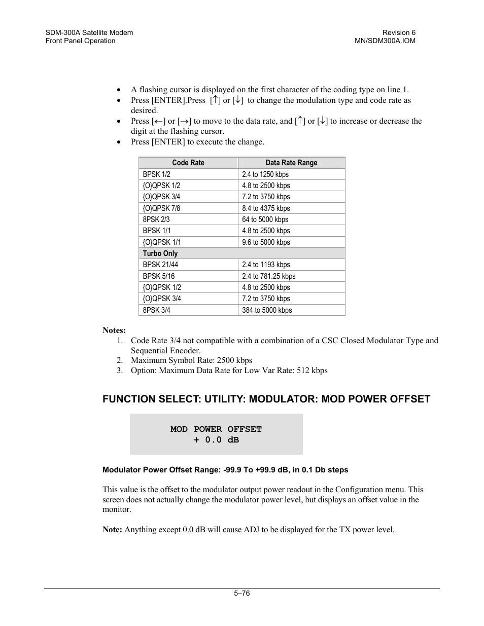 Comtech EF Data SDM-300A User Manual | Page 170 / 470