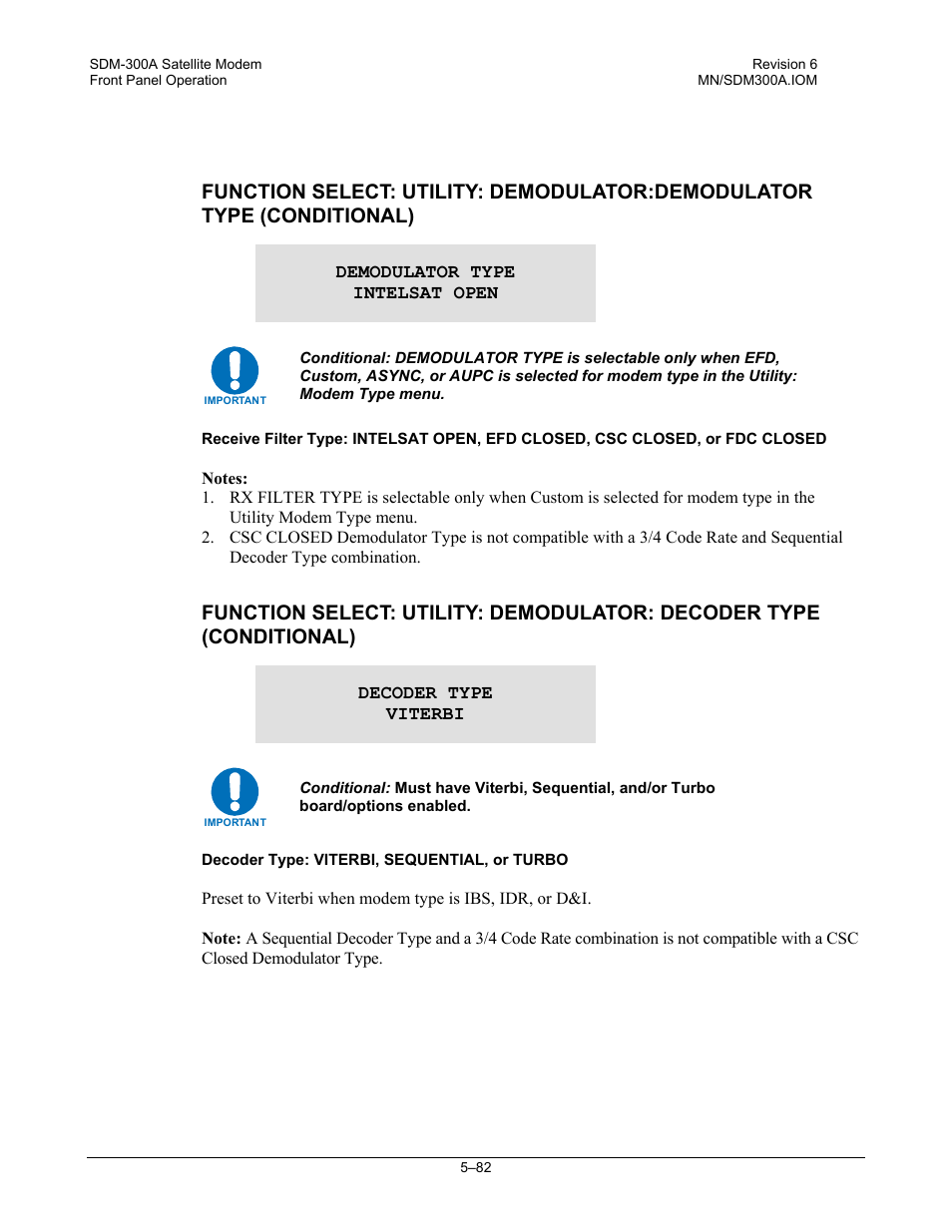 Comtech EF Data SDM-300A User Manual | Page 176 / 470