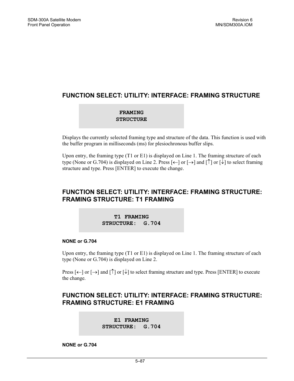 Comtech EF Data SDM-300A User Manual | Page 181 / 470