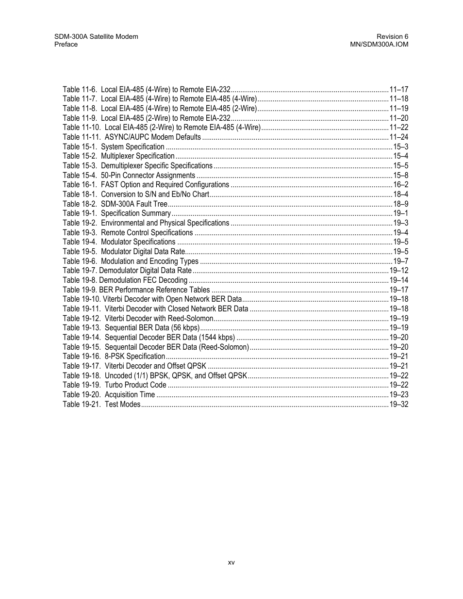 Comtech EF Data SDM-300A User Manual | Page 19 / 470