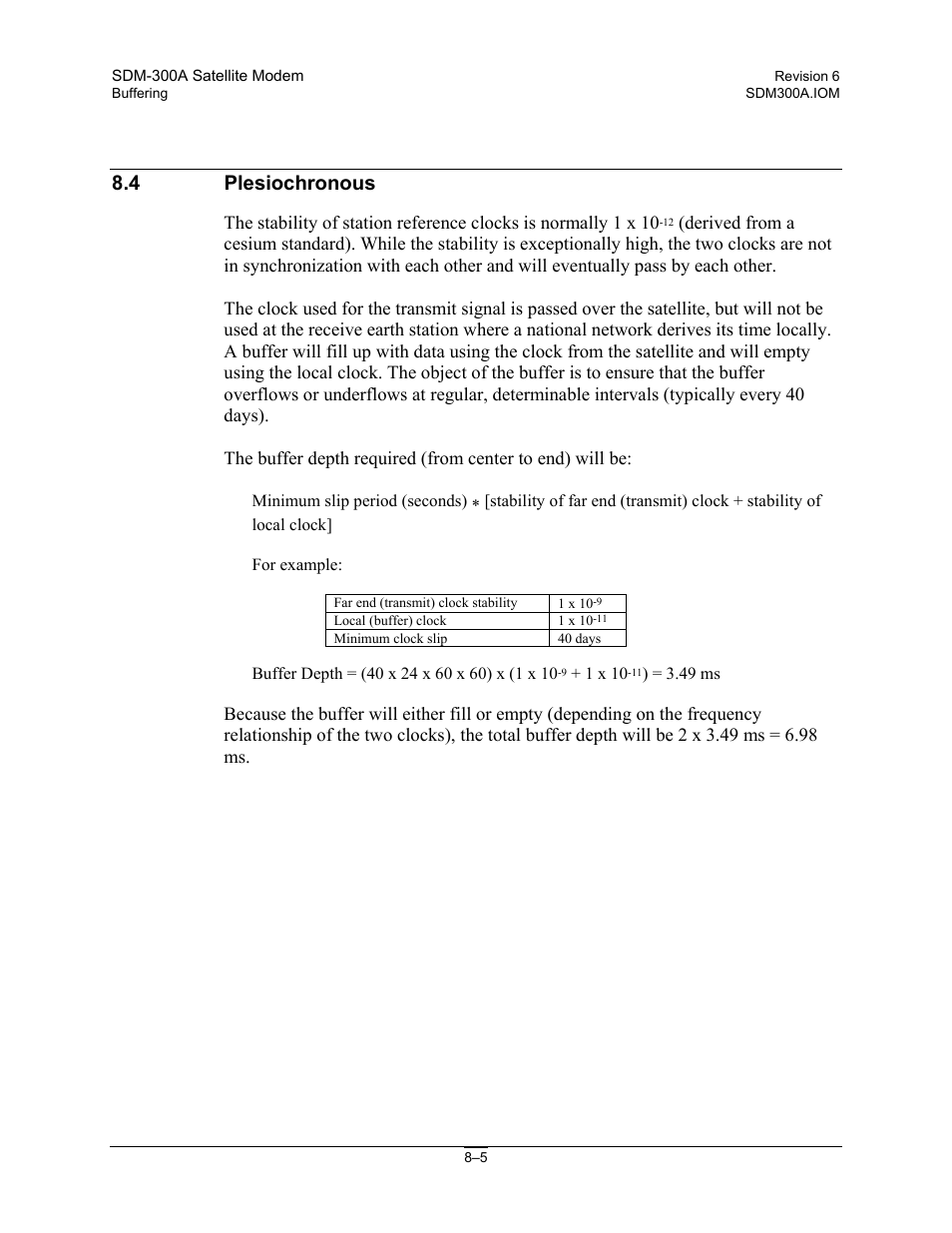 Plesiochronous, 4 plesiochronous | Comtech EF Data SDM-300A User Manual | Page 233 / 470