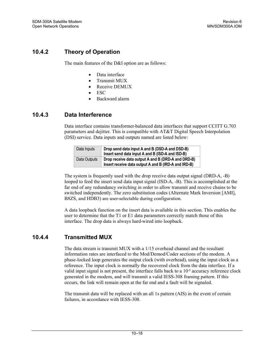 2theory of operation, 3data interference, 4transmitted mux | 2 theory of operation, 3 data interference, 4 transmitted mux | Comtech EF Data SDM-300A User Manual | Page 274 / 470