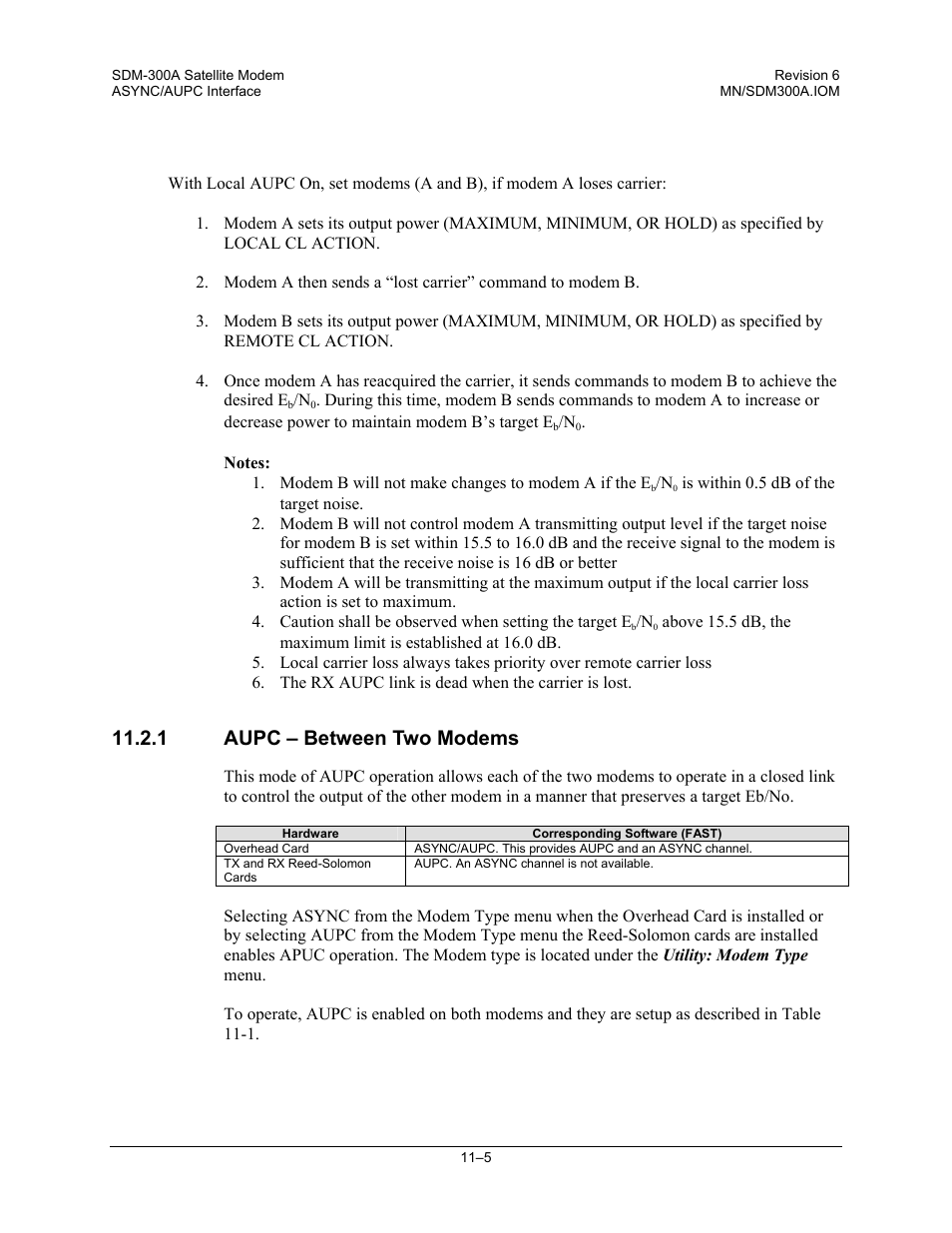 Aupc – between two modems, 1 aupc – between two modems | Comtech EF Data SDM-300A User Manual | Page 287 / 470