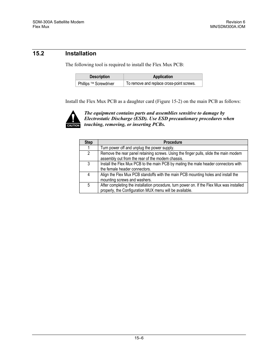 Installation, 2 installation | Comtech EF Data SDM-300A User Manual | Page 326 / 470