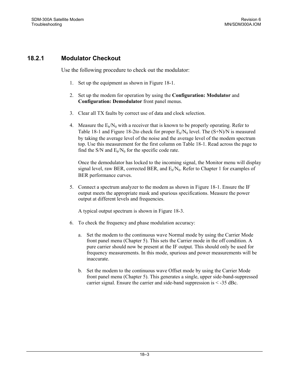 Modulator checkout, 1 modulator checkout | Comtech EF Data SDM-300A User Manual | Page 339 / 470