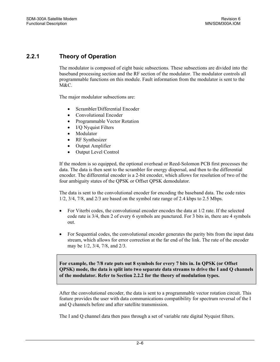 Theory of operation | Comtech EF Data SDM-300A User Manual | Page 46 / 470