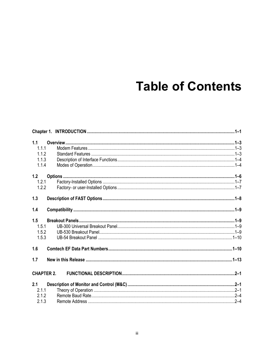 Comtech EF Data SDM-300A User Manual | Page 7 / 470