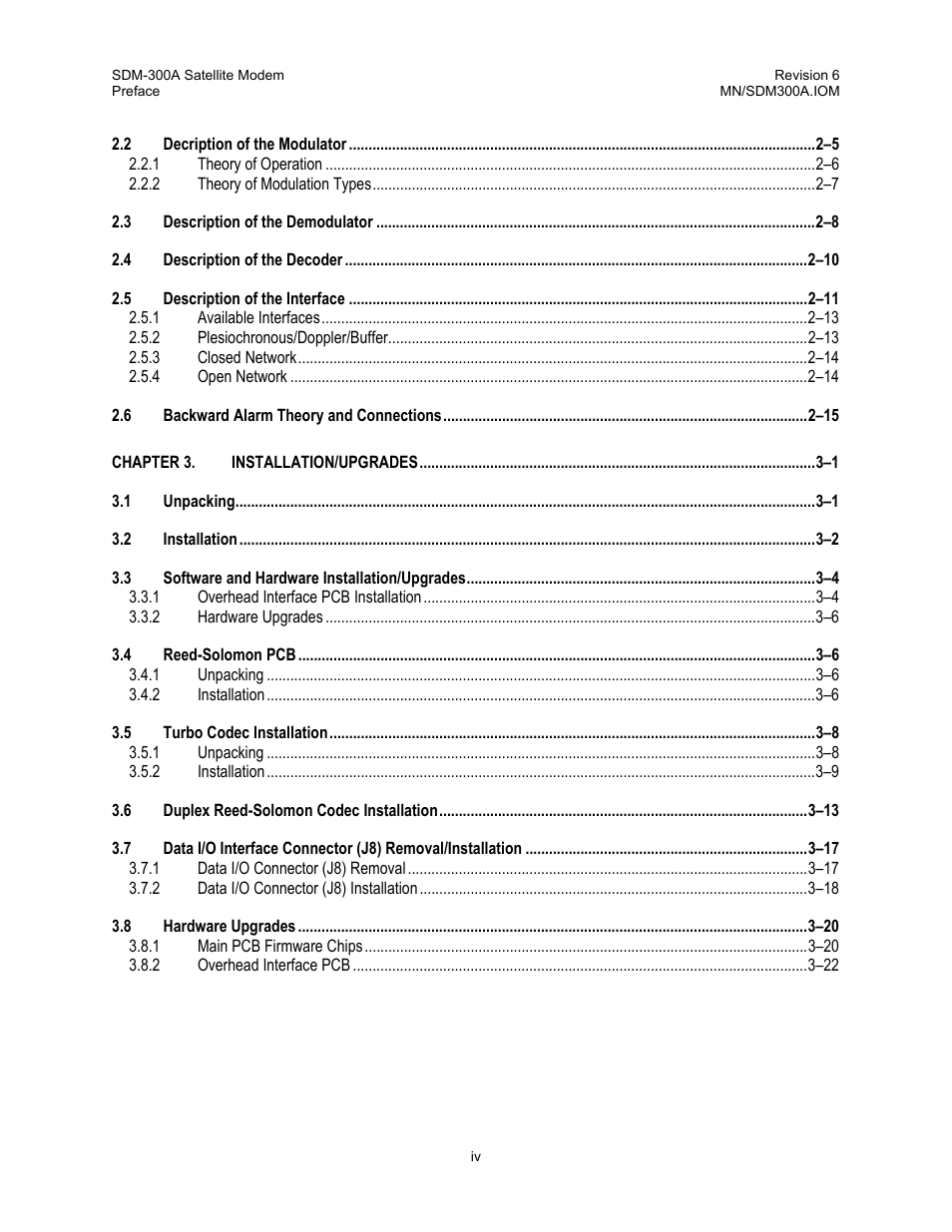 Comtech EF Data SDM-300A User Manual | Page 8 / 470