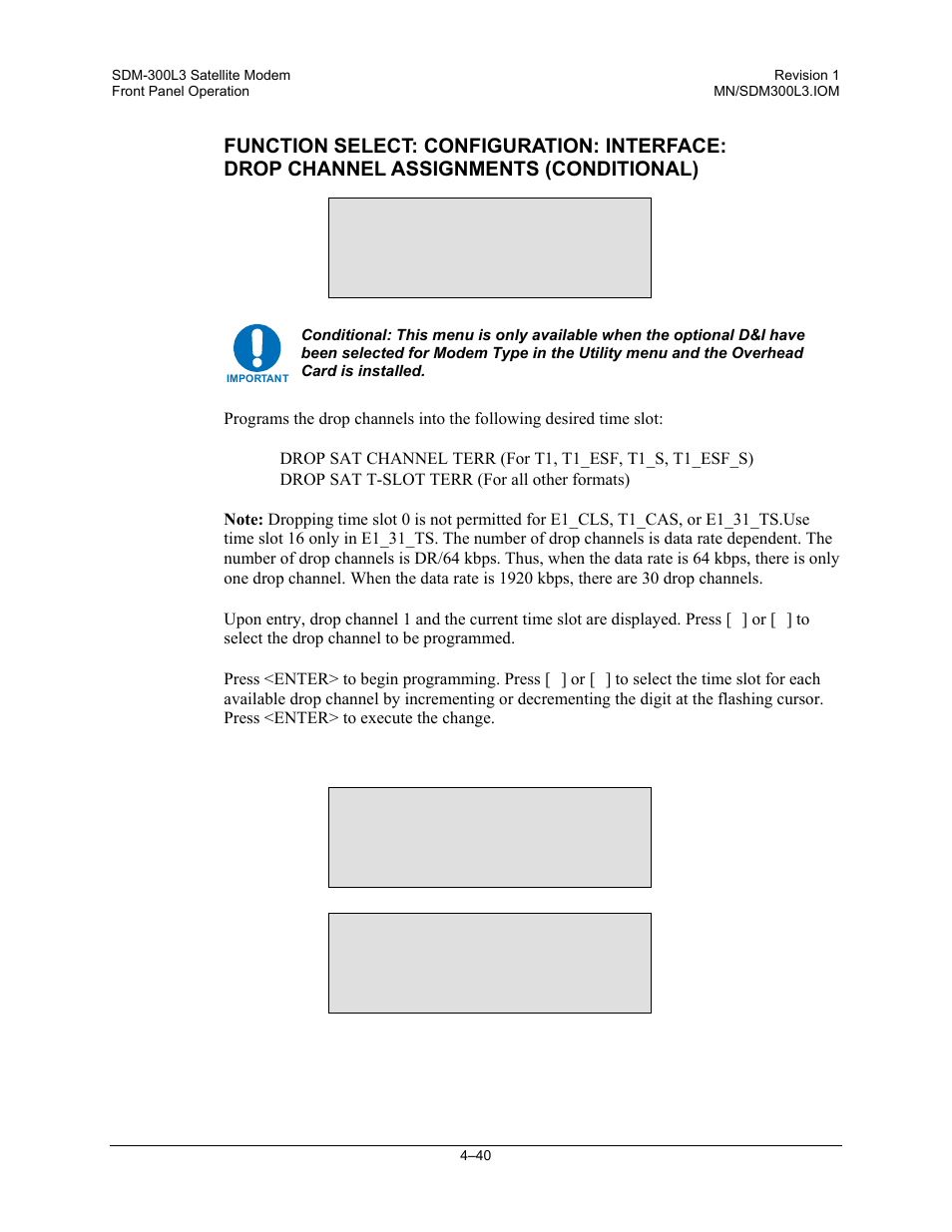 Comtech EF Data SDM-300L3 User Manual | Page 108 / 408