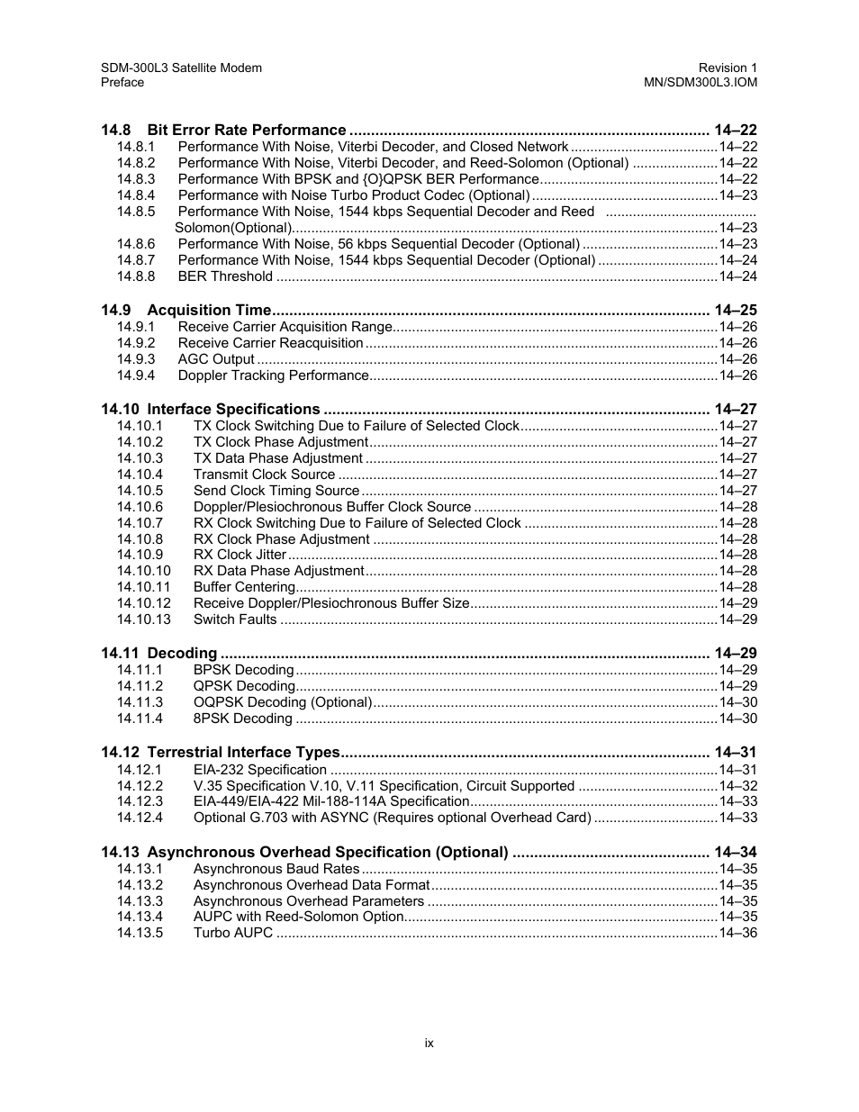 Comtech EF Data SDM-300L3 User Manual | Page 11 / 408