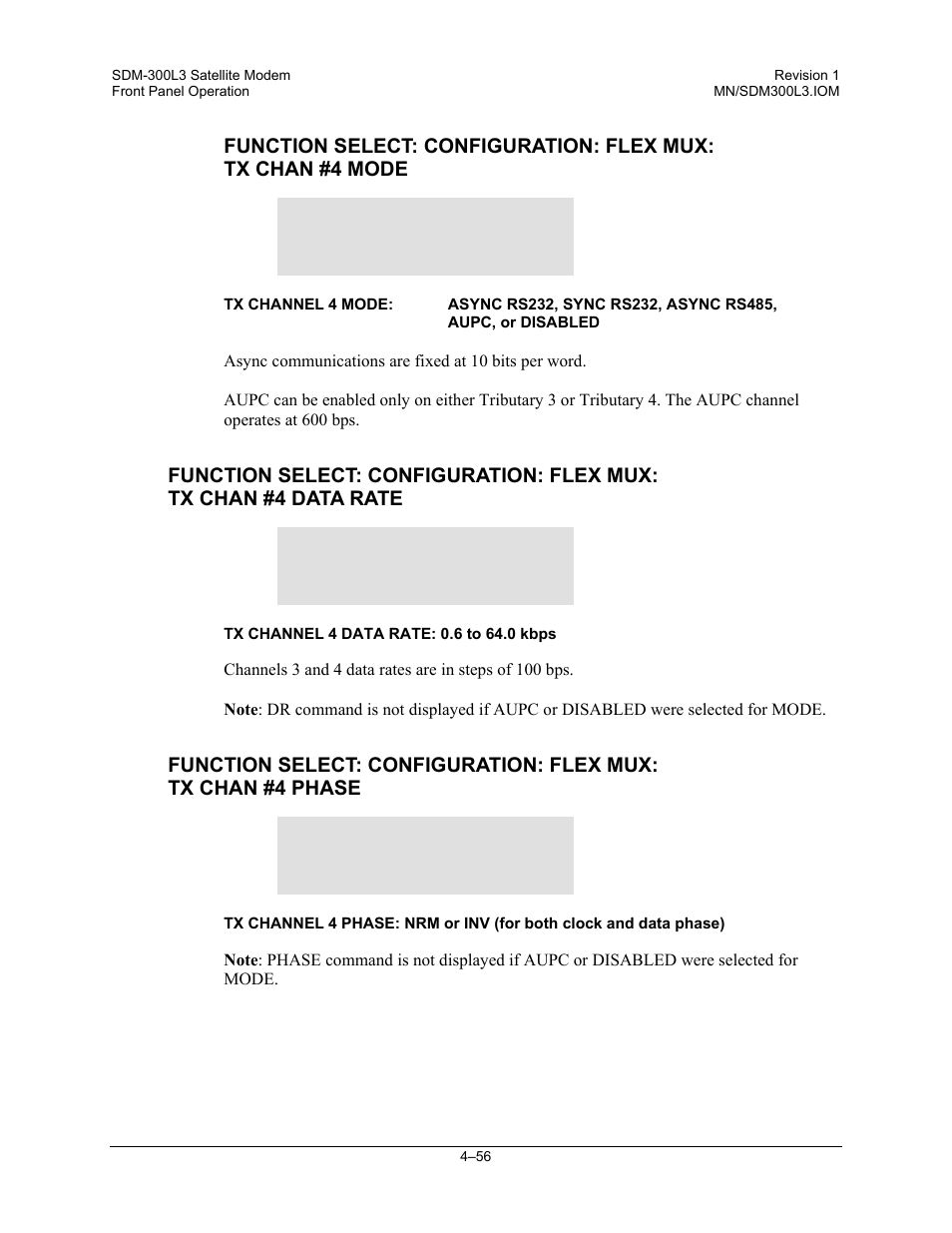 Comtech EF Data SDM-300L3 User Manual | Page 124 / 408