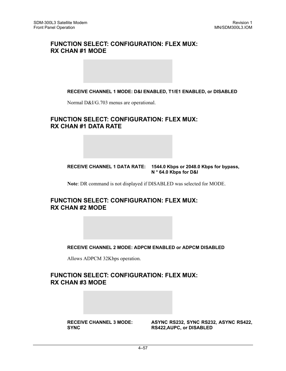 Comtech EF Data SDM-300L3 User Manual | Page 125 / 408