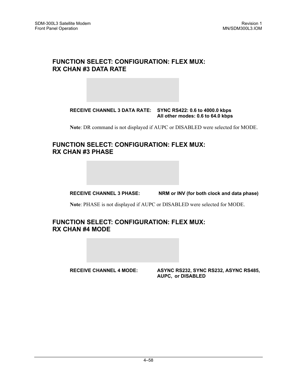 Comtech EF Data SDM-300L3 User Manual | Page 126 / 408