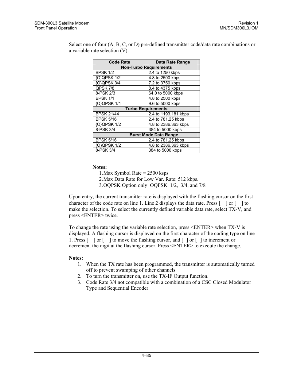 Comtech EF Data SDM-300L3 User Manual | Page 153 / 408